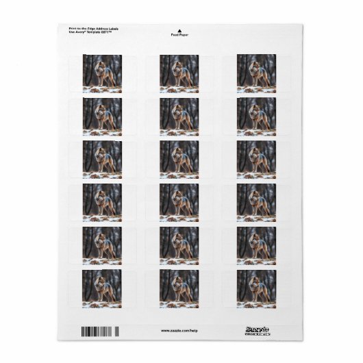 Return address labels  ラベル (フルシート)