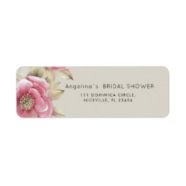  Return Address Labels Modern Bride Shower  ラベル