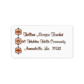 Return-address-labels-scroll ラベル (正面)
