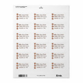Return-address-labels-scroll ラベル (フルシート)