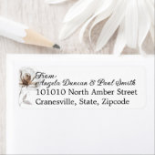 Return Address Labels Soft Rose ラベル (インサイチュ)