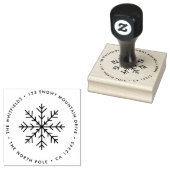Return Address Rubber Stamp | Christmas Snowflake ラバースタンプ (押印)