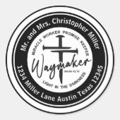 Return Address Waymaker Envelope Seal ラウンドシール (正面)