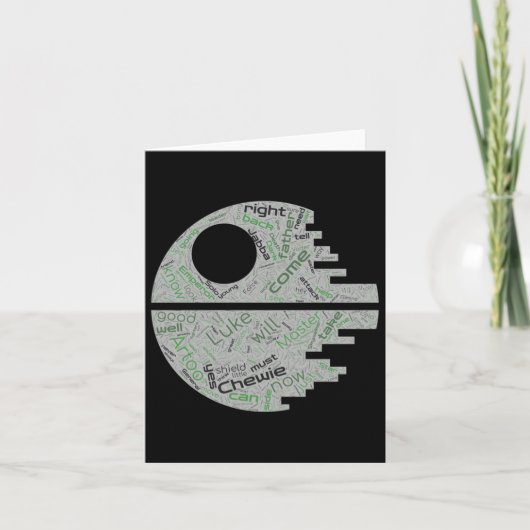 Return Of The Jedi Word Art Sticker  カード (正面)