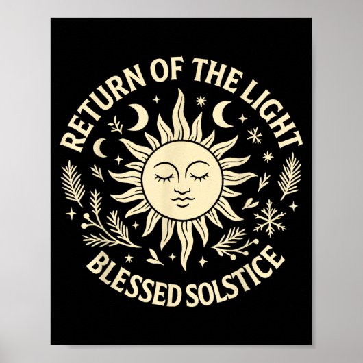 Return Of The Light Blessed Solstice Celestial Sun ポスター (正面)