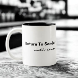 Return to Sender with Love引用文 ツートーンマグカップ