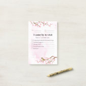 Return Visit Post-It Note 001 ポストイット (デスク上)