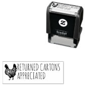 RETURNED CARTONS APPRECIATED セルフインキングスタンプ (インサイチュ)