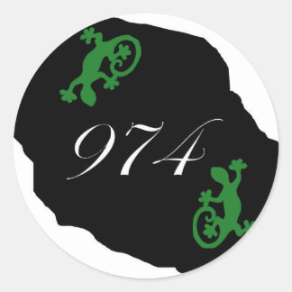 Réunion 974 - margouillat ラウンドシール