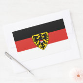 Reutlingen city flag germany symbol emblem coat ar 長方形シール (封筒)
