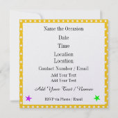 Rev 1 ポップアート VIP ご招待 招待状 (裏面)