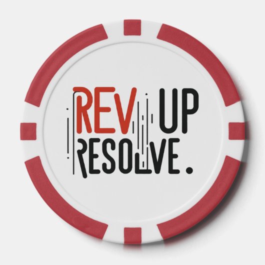 Rev Up Resolve ポーカーチップ (正面)