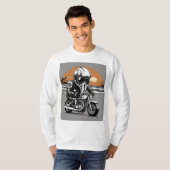 Rev Up Yourスタイル:インスパイア Motorcycle- T-Shirt Des Tシャツ (正面フル)