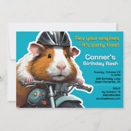 Rev your engines—it’s party time! invitation 招待状