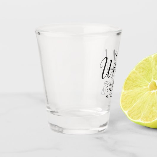 RevallynaスクリプトシンプルWE DO結婚式の引き出物 ショットグラス (左)