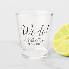 RevallynaスクリプトシンプルWE DO結婚式の引き出物 ショットグラス
