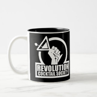 RevCSLogo – 白の2トーンコーヒーマグ ツートーンマグカップ
