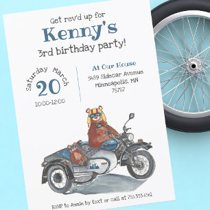 Rev'dアップモーターサイクルベアーズ誕生日 招待状