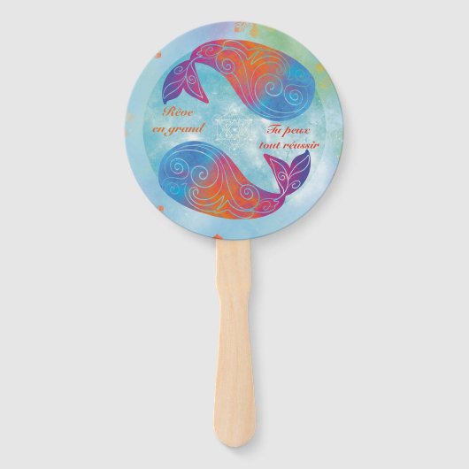 Rêve en grand baleine ハンドファン (正面)