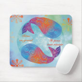 Rêve en grand baleine マウスパッド (マウス)