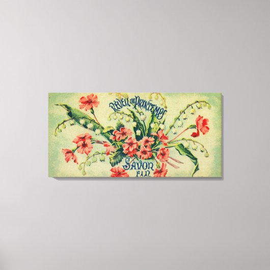 Reveil De Printemps Soap LabelParis，フランス キャンバスプリント (正面)