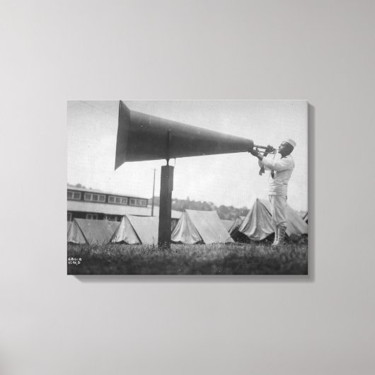 Reveille – シアトルの海軍訓練（1917年頃） キャンバスプリント (正面)