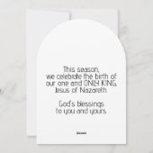 Revelation 19:12-16 Christmas Card King of Kings  シーズンカード (裏面)