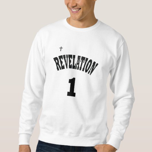 Revelation 1 - Bible - Christian スウェットシャツ (正面)