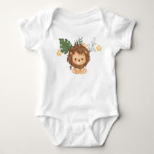 Revelation 5:5 Lion of Judah Baby Bodysuit ベビーボディスーツ (正面)