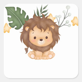 Revelation 5:5 Lion of Judah Stickers スクエアシール