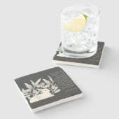 Revelation 5 Redeemed Black Square Stone Coaster ストーンコースター (横)