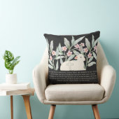 Revelation 5 Redeemed Black Square Throw Pillow クッション (椅子)