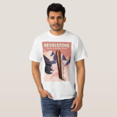 Revelstoke British Columbia, Canada Skiポスター Tシャツ (正面フル)
