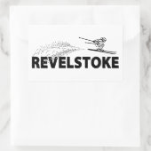 Revelstoke British Columbia Ski Jumper 長方形シール (バッグ)