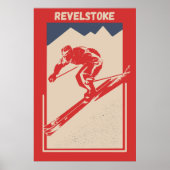 Revelstoke Sun Peaks British Columbia Canada Ski ポスター (正面)