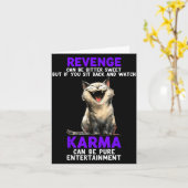 Revenge Can Be Bitter Sweet But If You Sit Back An カード (黄色い花)