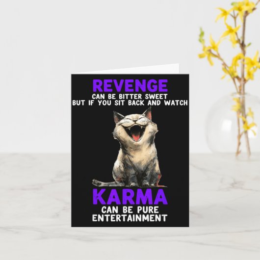 Revenge Can Be Bitter Sweet But If You Sit Back An カード (黄色い花)