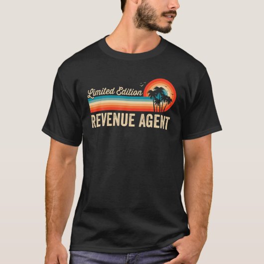 Revenue Agentおもしろい誕生日Tレトロヴィンテージ Tシャツ (正面)