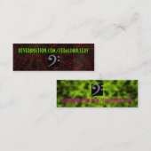 Reverbnation FDカード スキニー名刺 (正面/裏面)