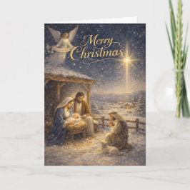 Reverent Nativity Scene  シーズンカード