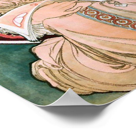 Reverie by Alphonseミュシャ装飾 ポスター (角)