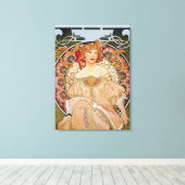 Reverie by Alphonseミュシャ キャンバスプリント (インサイチュ (ウッドフロア))