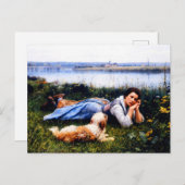 Reverie by Daniel Ridgway Knight ポストカード (正面/裏面)