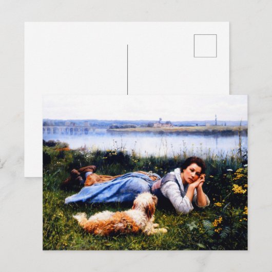 Reverie by Daniel Ridgway Knight ポストカード (正面/裏面)