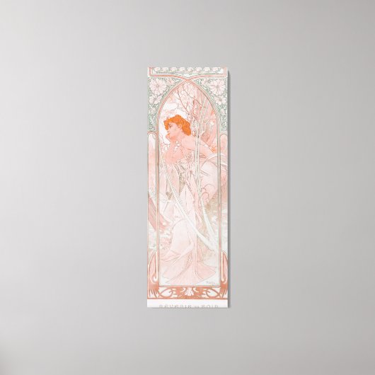 Reverie du Soir (1899)by Alphonseミュシャ キャンバスプリント (正面)