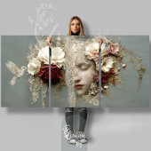 Reverie in Bloom Triptych Heavyweight Decoupage ラッピングペーパーシート