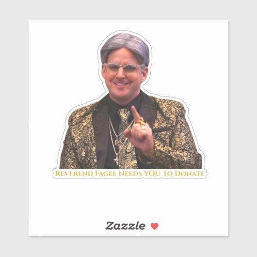 Reverrend Fageeはビニールのステッカーを寄付する必要がある シール (シート)