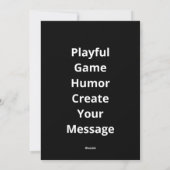 Reverse Card Love You More Funny Playful Style  シーズンカード (裏面)