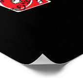 Reverse Card Love You More Funny Playful Style  ポスター (角)