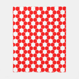 Reverse Football / Soccer Ball Texture   フリースブランケット